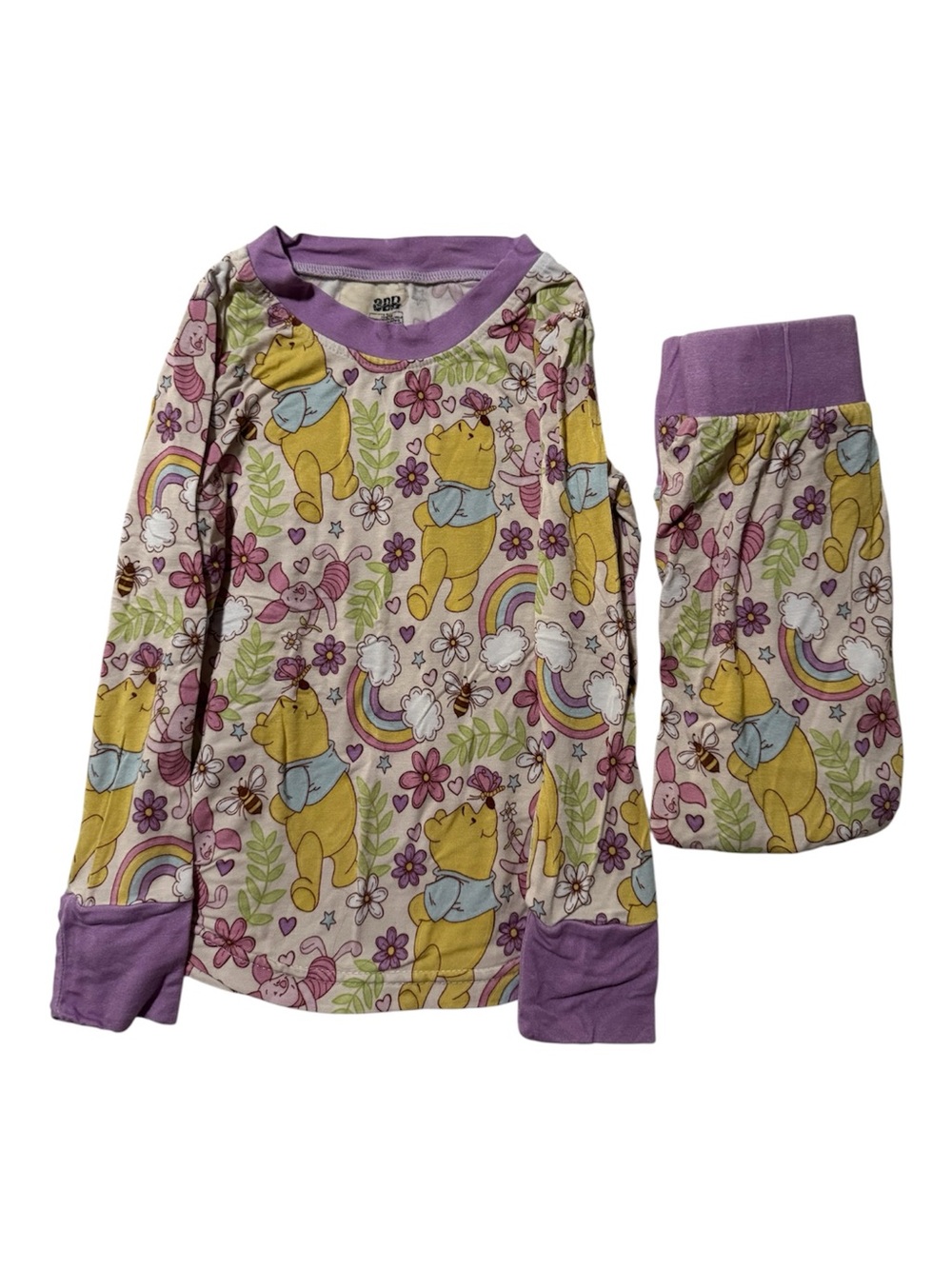 3BB Pooh bamboo pajama set